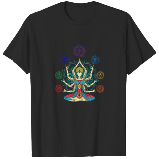 7 Chakras / Yoga Pose / Spiritualism T-shirt