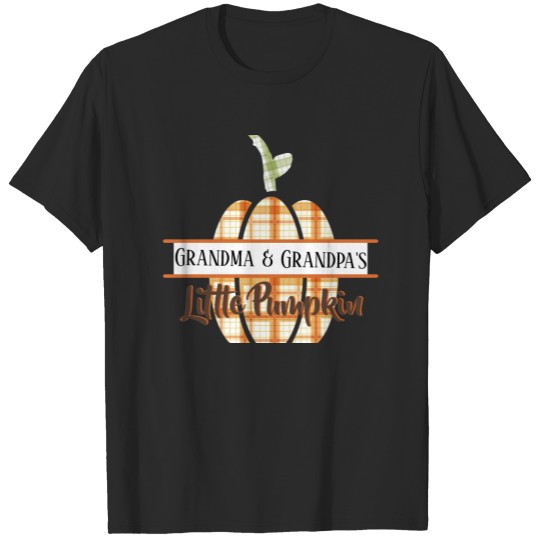Plaid Little Pumpkin with Text T-shirt