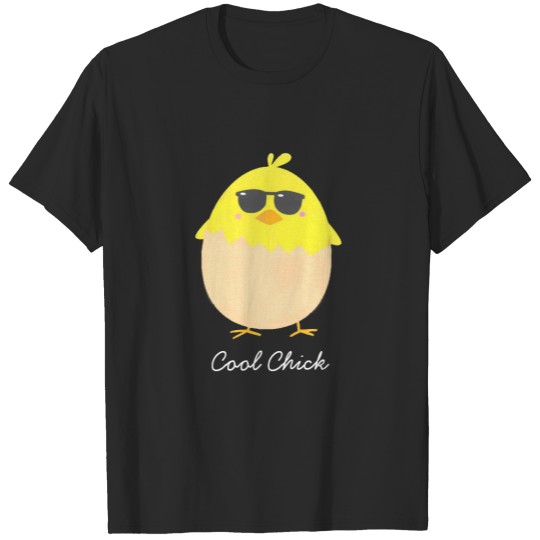 Cool Chick funky Easter yellow chick T-shirt