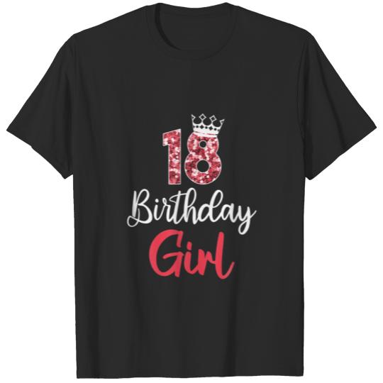 18Th Birthday Girl 18Th Birthday 18 Years T-shirt