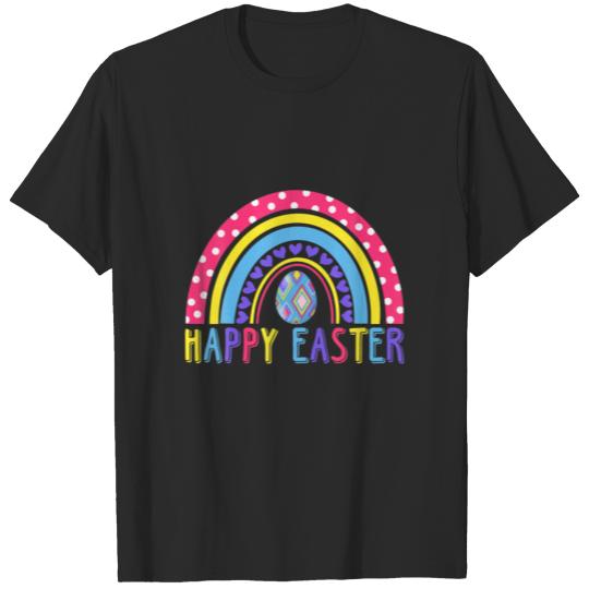 Happy Easter Rainbow Easter Day Eggs Easter Men Wo T-shirt