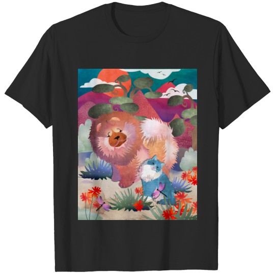 LIONZ AND DRAGONZ chow/cat-  choose style T-shirt