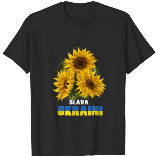 Slava Ukraini Sunflower Ukraine T-shirt