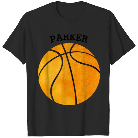 Cute Orange Basketball Personalized Baby Sports T-shirt