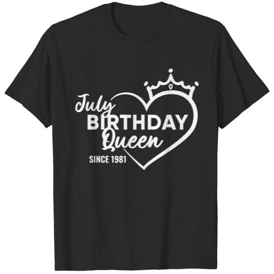 July Birthday Queen T-shirt