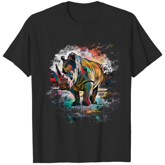 Colorful Rhinoceros! T-shirt
