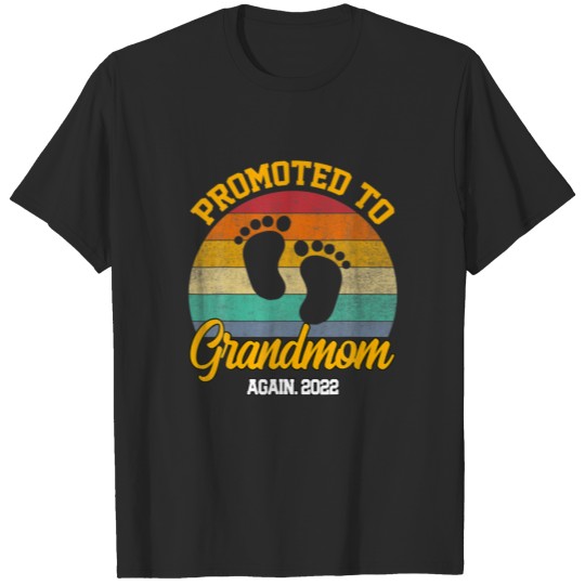 Promoted To Grandmom Vintage Mother's Day Funny T-shirt
