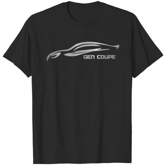 Genesis Coupe Silver Silhouette Logo T-shirt