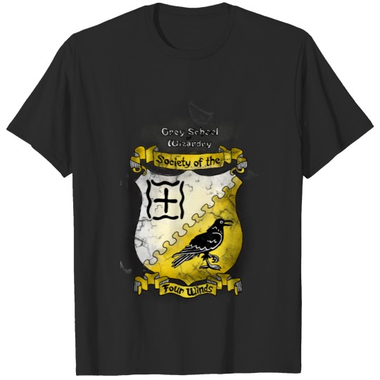 Grey School Winds Lodge Distressed Style Wo T-shirt