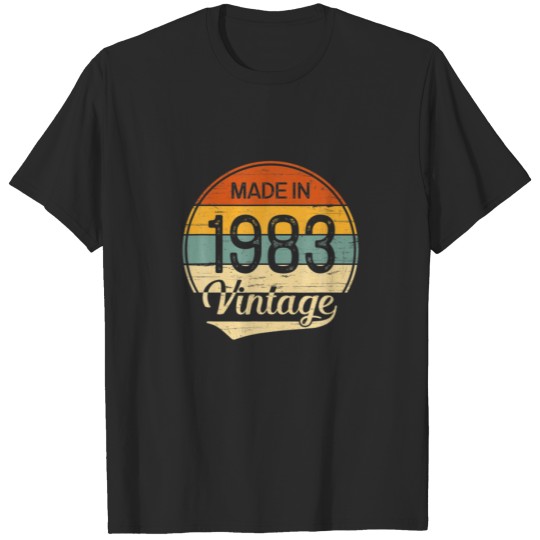 Vintage 1983 Made In 1983 38Th Birthday 38 Years O T-shirt