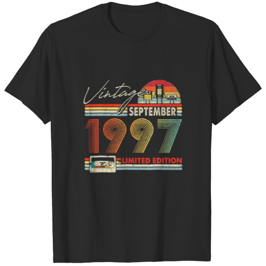 24Th Birthday Vintage September 1997 24 Years Old T-shirt