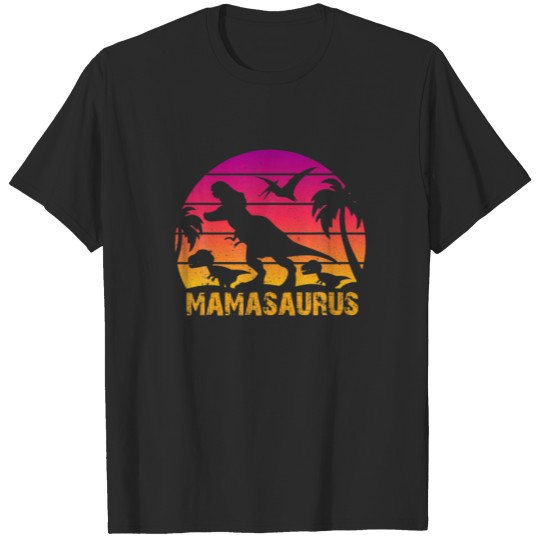 MAMASAURUS T Rex Dinosaur Family Mothers Day T-shirt