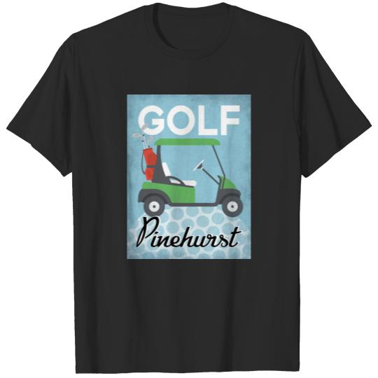 Golf Pinehurst - Retro Vintage Travel T-shirt
