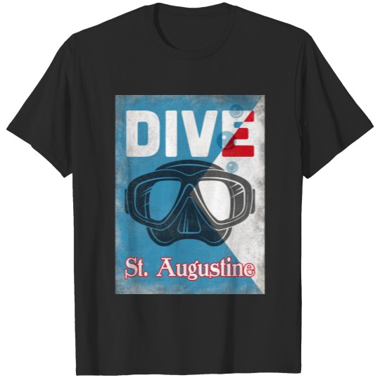 St Augustine Vintage Scuba Diving Mask T-shirt
