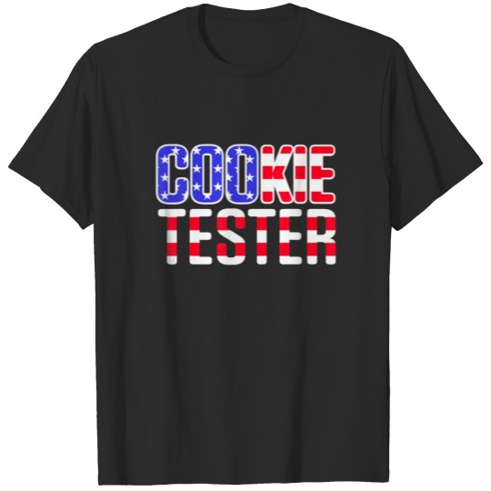 Cookie Tester Chocolate Chip Baker Flag Christmas T-shirt