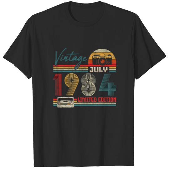 Vintage July 1984 38Th Birthday Apparel 38 Years O T-shirt