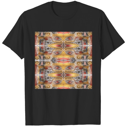 Earthy Inked Watercolor Abstract Pattern T-shirt