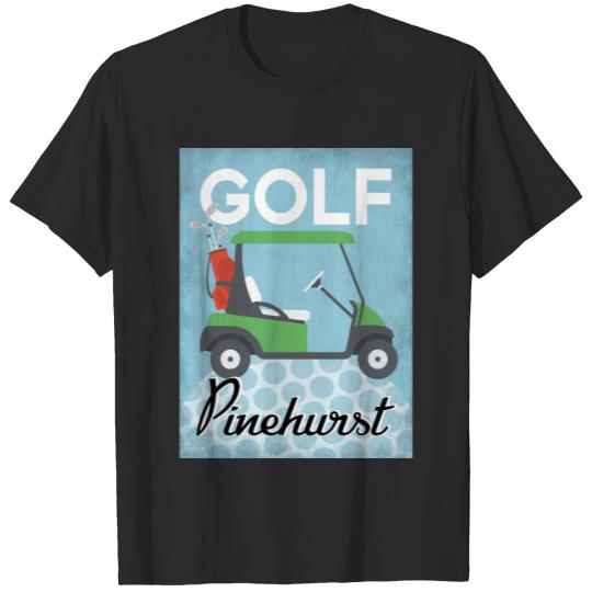 Golf Pinehurst - Retro Vintage Travel T-shirt