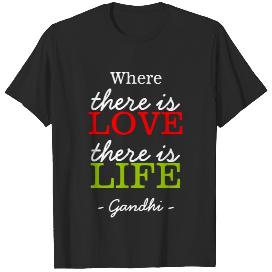 Inspirational Gandhi Quote Black T-shirt