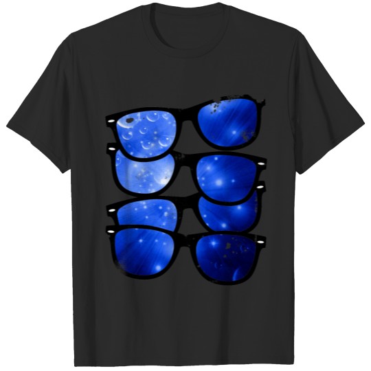 Cobalt Blue Galaxy Burst T-shirt