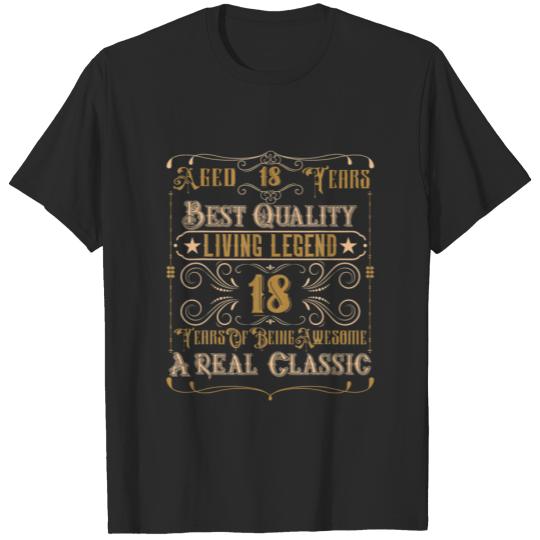 Vintage 18Th Birthday Apparel- Mens 18Th Birthday T-shirt