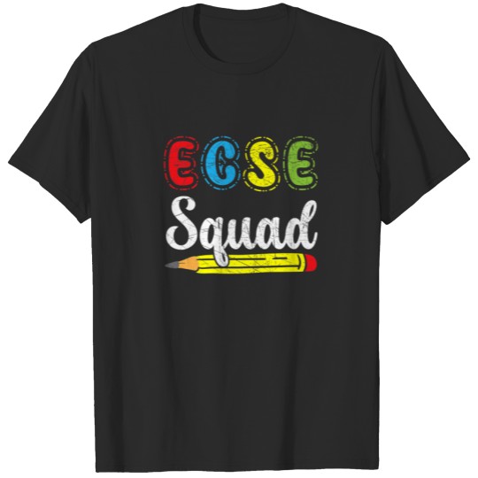 ECSE Squad Speducator SPED Teacher Autism Awarenes T-shirt