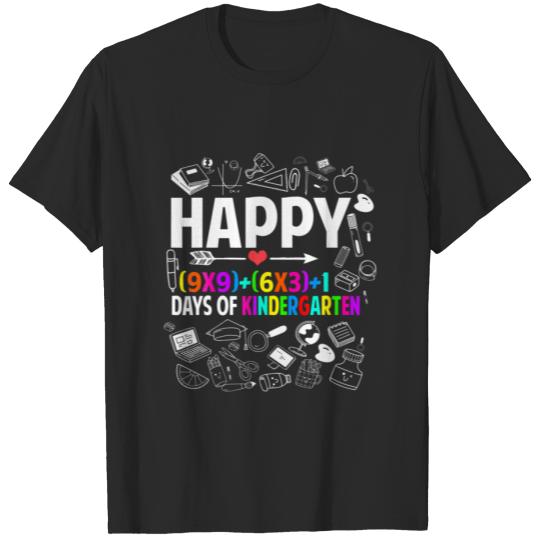 Happy 100 Days Of School Kindergarten Teacher T-shirt