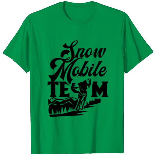 Snowmobile Team Snowmobiler Snowmobiling Driver T-shirt