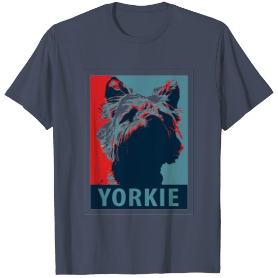 Yorkie Terrier Political Parody Design T-shirt