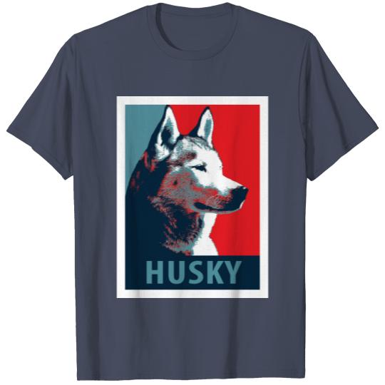 Siberian Husky Political Parody Poster T-shirt