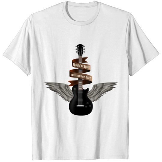 rock_guitar_b_black T-shirt