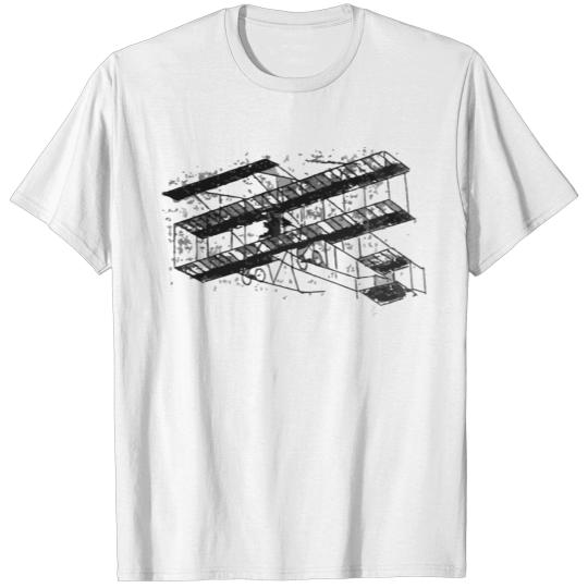 1910inaviation farman3biplane losangeles T-shirt