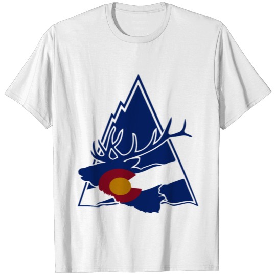 Colorado Elk Mountain White Colorado T-shirt