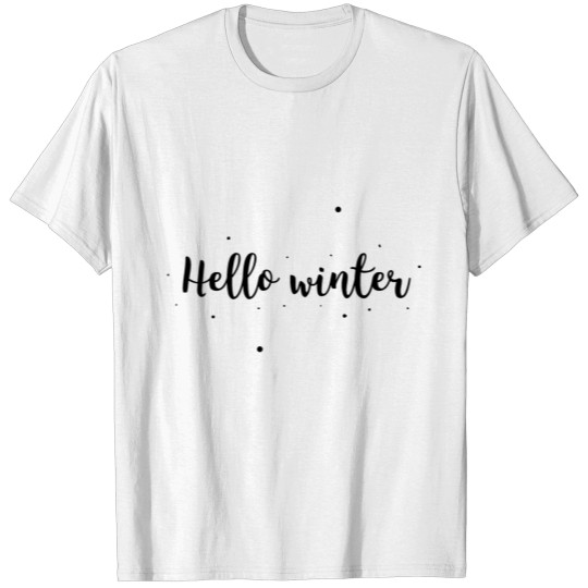 Teks Hello Winter Funny T-shirt