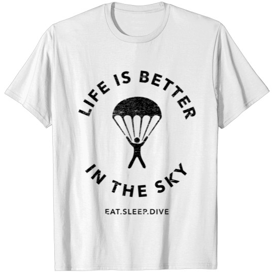Skydiving Gift Eat Sleep Dive Parachute Jumper T-shirt