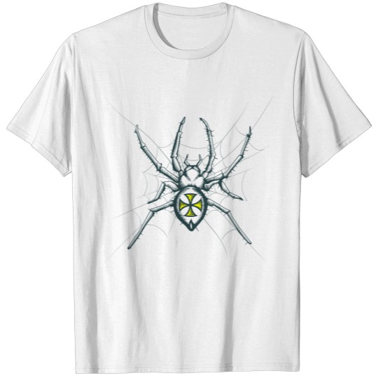 Spider, Cross, web, spider web T-shirt