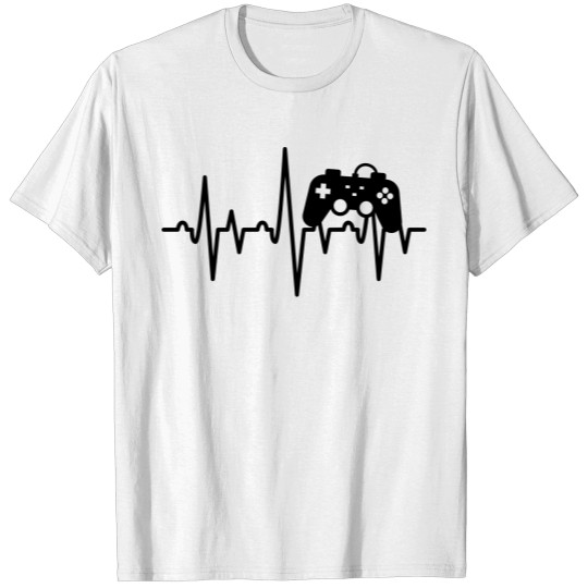 Gamer Heartbeat, Game Controller, Gamer T-shirt