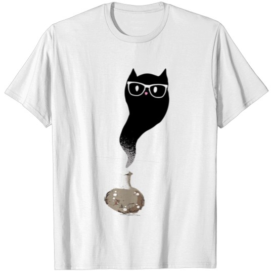 Halloween Nerd Cat Magical Potion Gift Idea T-shirt