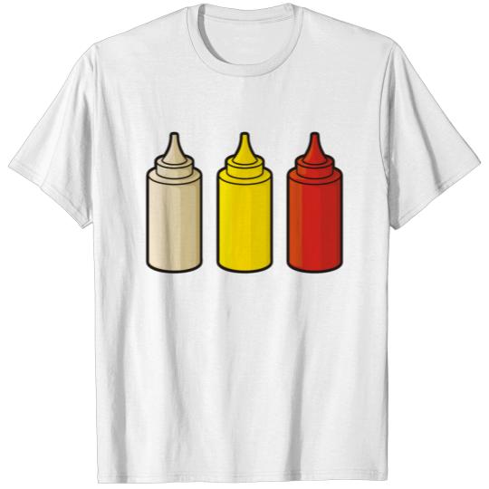 Mayo, mustard and ketchup T-shirt
