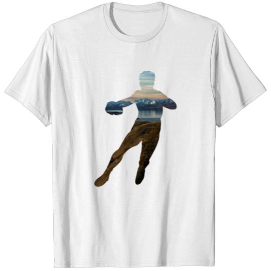 Double Exposure Arts Rugby Player Gift Idea T-shirt