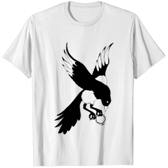 raven bird claw jewelry T-shirt
