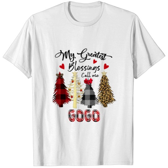 My Greatest Blessings Call Me Gogo Grandma GiftGif T-shirt