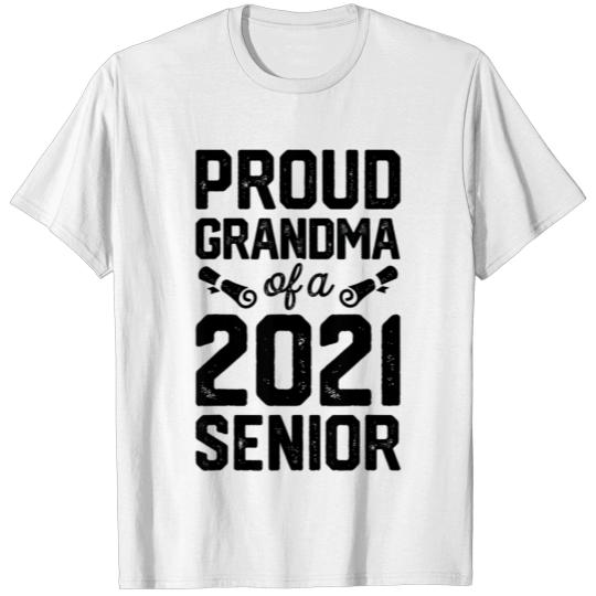 Proud Grandma Of A 2021 Senior Graduate Graduation T-shirt