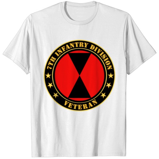 Army 7th Infantry Division Veteran T-shirt