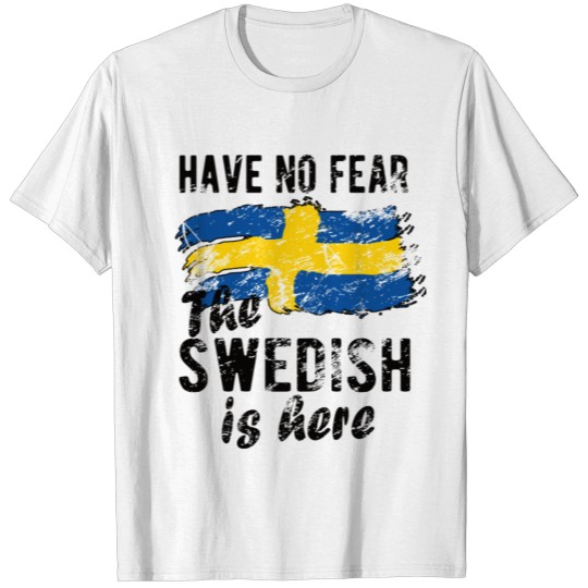 Proud Swedish Heritage Sweden Roots Swedish Flag T-shirt