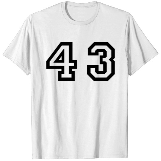 Number - 43 - Forty Three T-shirt