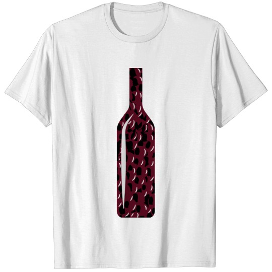 Wine bottle glass t-shirt