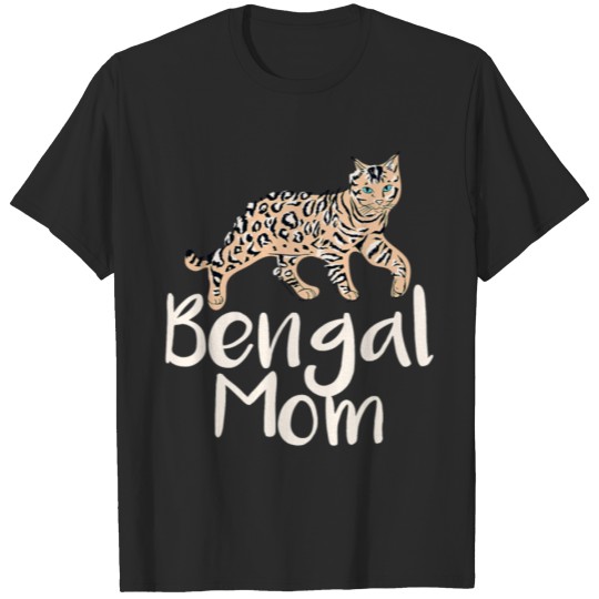 Bengal Cat Mom Proud Cats Lover T-shirt