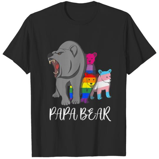 Papa Bear LGBT Pride Father's day gift T-Shirt