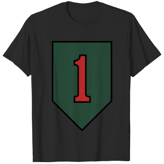 "The Big Red One" 1st Infantry Division Insignia - Big Red One - T-Shirt